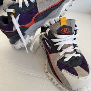 Umbro Gray and Purple Trail Sneakers